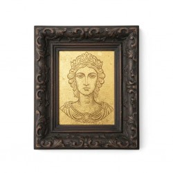 Vintage Gold Leaf Portrait